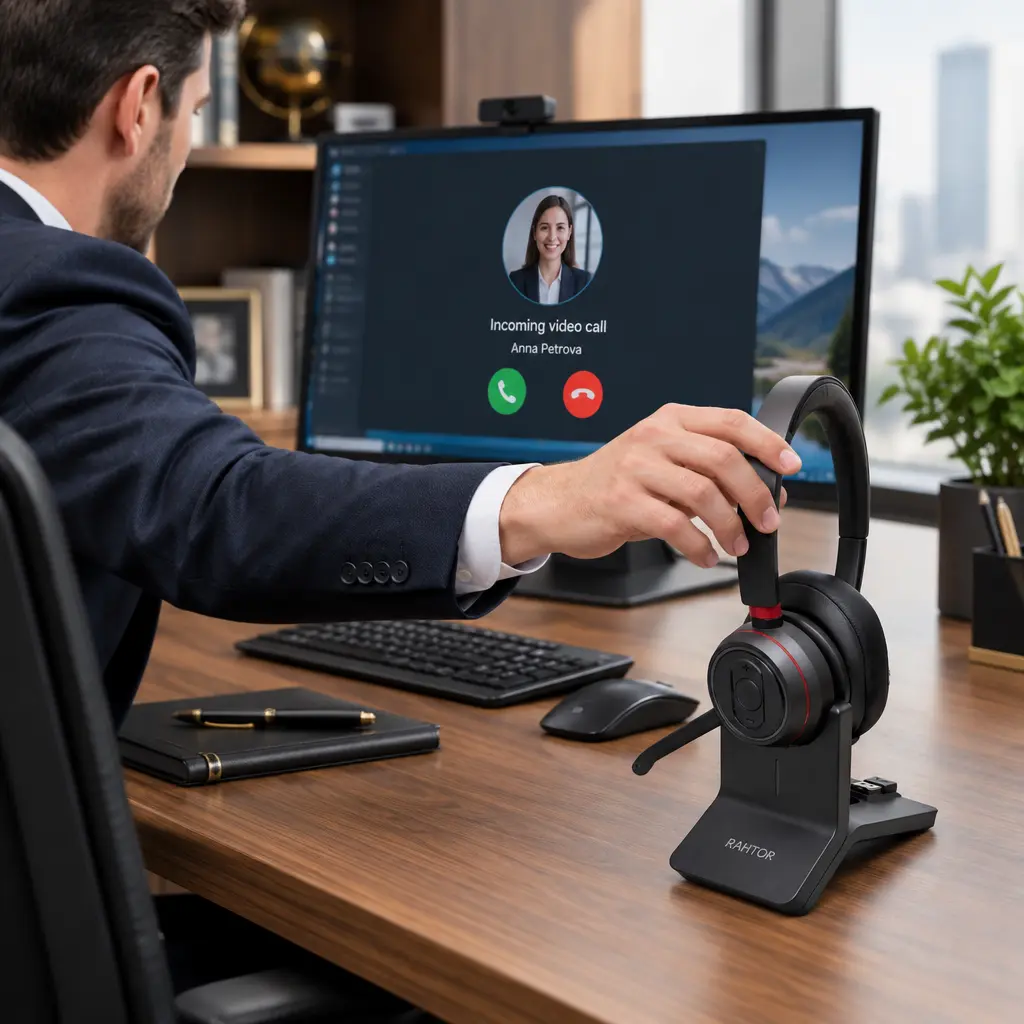 Headset in use AIR BT60 PRO