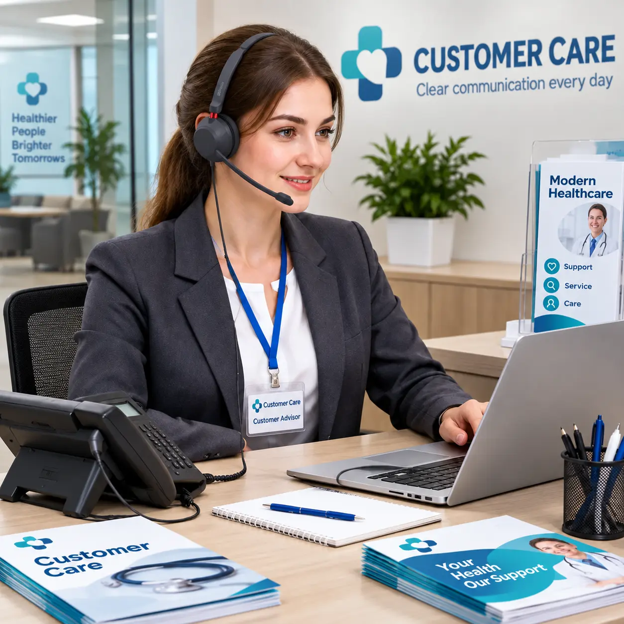 Headset in use CONTACT 410