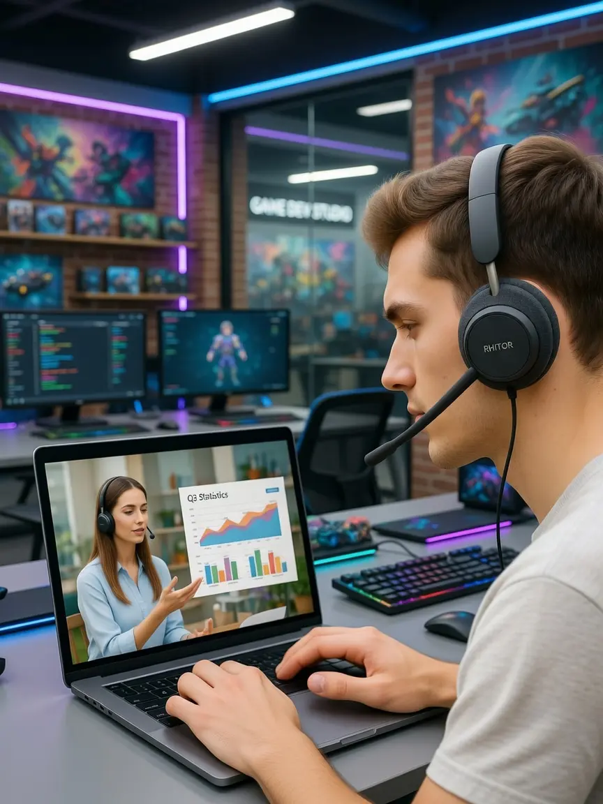 Headset in use OFFICE START 4220