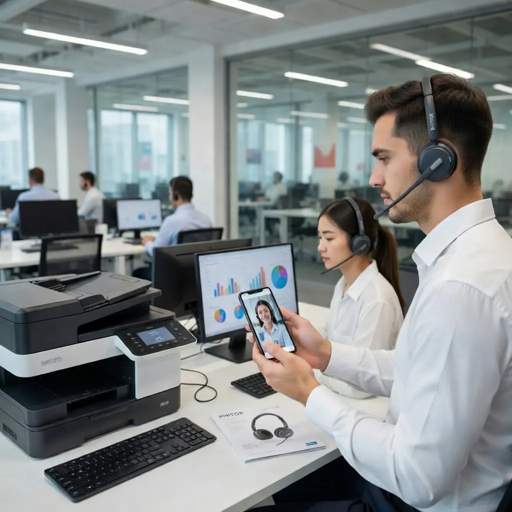 Headset in use AIR BT30