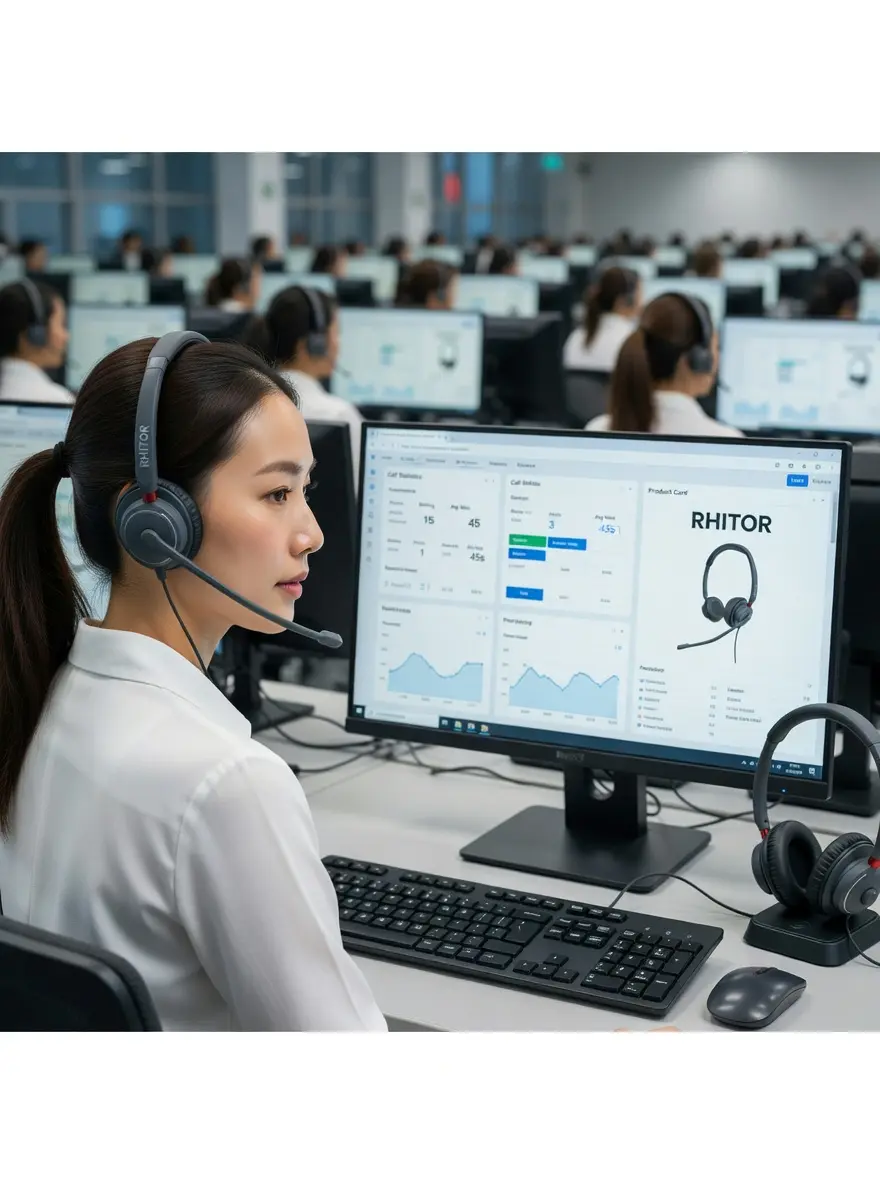 Headset in use CONTACT 520